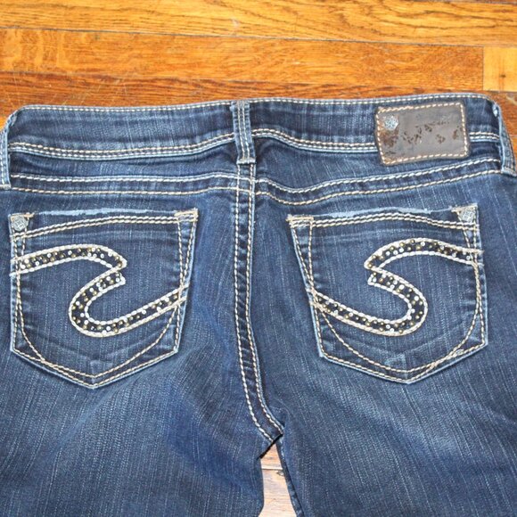 🍁5/$25🎃 Silver Lola jean capris Size W28 - Picture 3 of 5